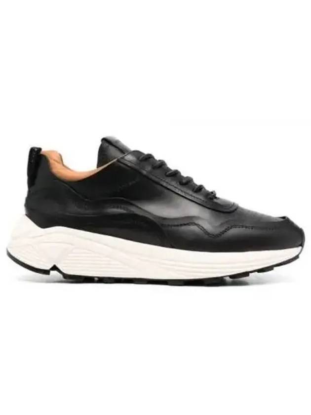 24 Vinci B10050 PE MOTS 01 Black Leather Sneakers - BUTTERO - BALAAN 1