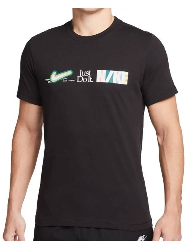 New DNA Short Sleeves T Shirt Black - NIKE - BALAAN 3