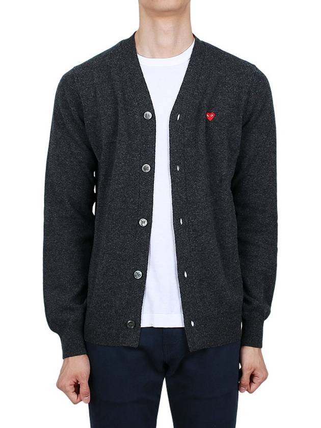 Mini Heart Men's Cardigan AZ N080 051 2 - COMME DES GARCONS - BALAAN 4