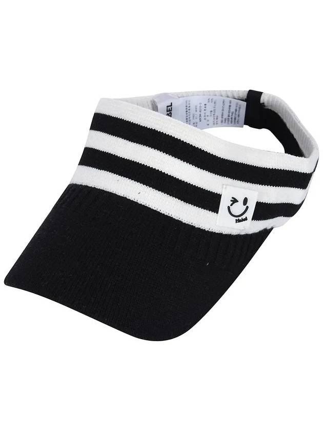 Color combination knit sun visor MX3MA510WHT - P_LABEL - BALAAN 11