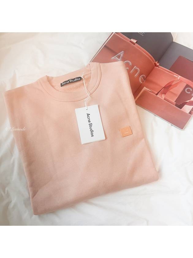 Face Patch Sweatshirt Powder Pink - ACNE STUDIOS - BALAAN 3