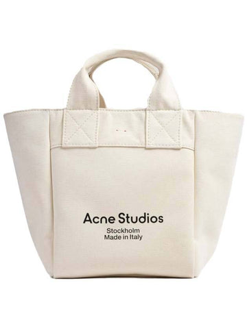 Logo Printing Large Canvas Tote Bag Beige - ACNE STUDIOS - BALAAN 1