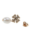 Kira Pave Pearl Drop Earrings Gold - TORY BURCH - BALAAN 7