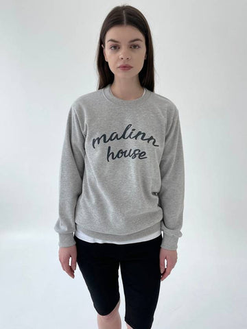 lettering sweatshirt melange - MALINN - BALAAN 1