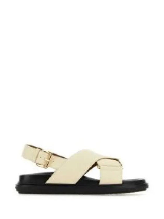 Fussbet Leather Sandals White - MARNI - BALAAN 2