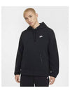 Club Winterized Pullover Hood M Black White FZ0661 010 - NIKE - BALAAN 2