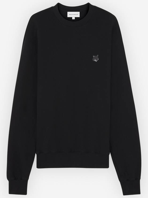 Bold Fox Head Cotton Sweatshirt Black - MAISON KITSUNE - BALAAN 2