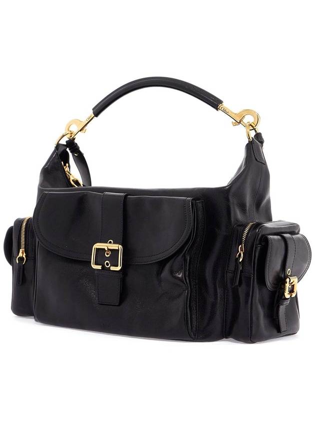 Large shiny leather camera shoulder bag black - CHLOE - BALAAN 4