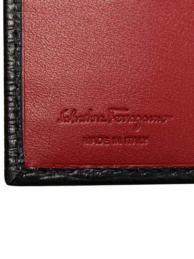 ID Window Gancini Half Wallet Black - SALVATORE FERRAGAMO - BALAAN 10