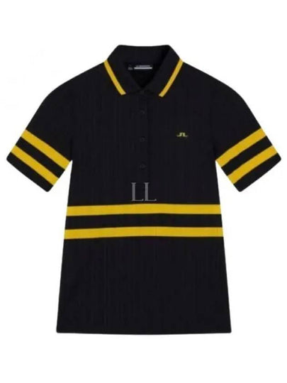 Moira Polo Short Sleeve T-Shirt Black - J.LINDEBERG - BALAAN 2