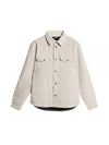 Jasper Overshirt Long Sleeve Shirt Moonbeam - J.LINDEBERG - BALAAN 2