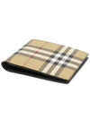 Check Half Wallet Beige - BURBERRY - BALAAN 4