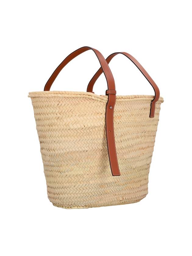 Palm Leaf Calfskin Tote Bag Natural Tan - LOEWE - BALAAN 3