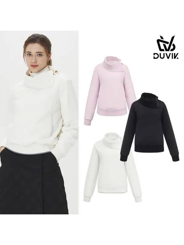 Women s turtleneck windproof windbreaker padded jumper DE4WWB585BK - DUVIK - BALAAN 2