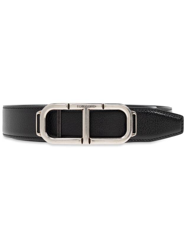 Tom Ford Leather Belt, Men's, Black - TOM FORD - BALAAN 1