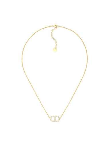 Petit CD Crystal Necklace Gold - DIOR - BALAAN 1