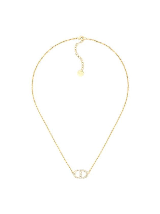 Petit CD Crystal Necklace Gold - DIOR - BALAAN 1