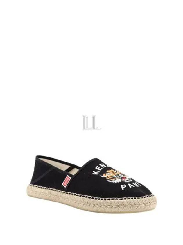 Lucky Tiger Embroidery Canvas Espadrilles Black - KENZO - BALAAN 2