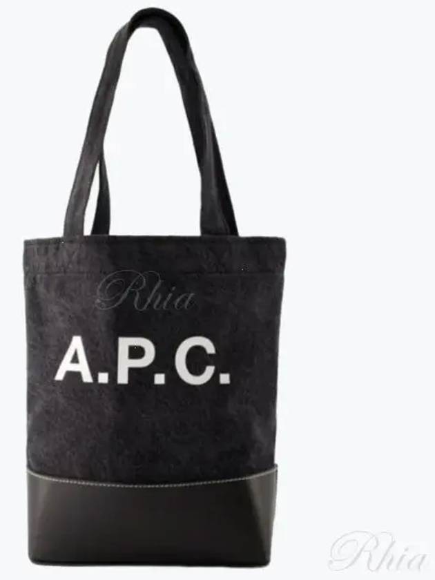 Axel Small Cotton Tote Bag Black - A.P.C. - BALAAN 2