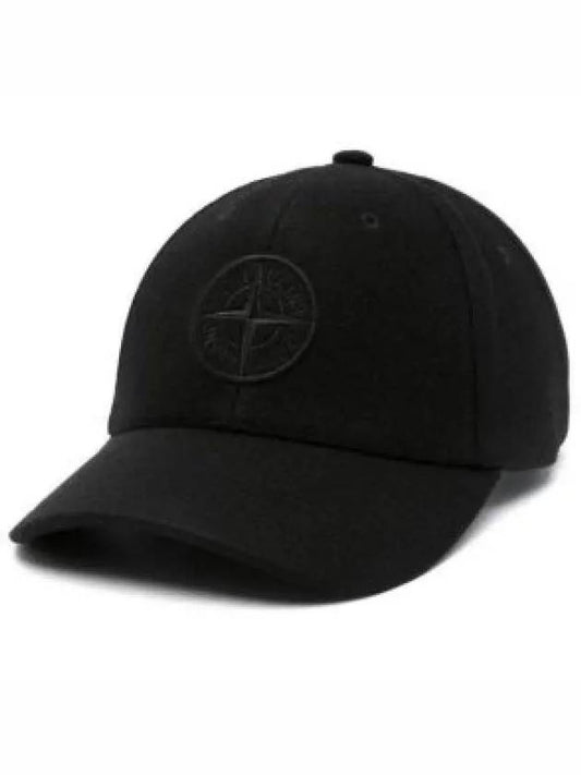 Compass Logo Ball Cap Black - STONE ISLAND - BALAAN 2