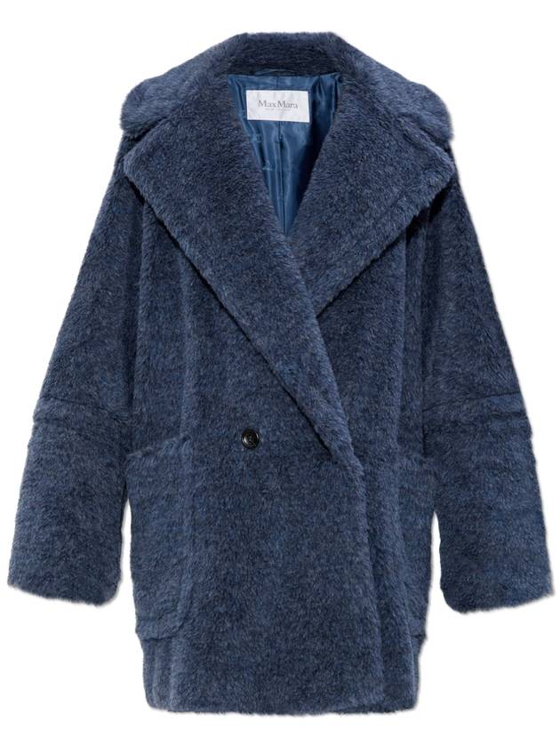 Women's Ted Girl Shearling Coat Blue - MAX MARA - BALAAN 2