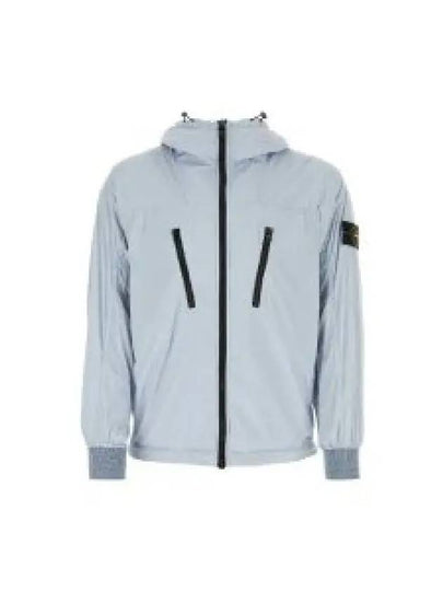 Skin Touch Nylon TC Hooded Jacket Sky Blue - STONE ISLAND - BALAAN 2