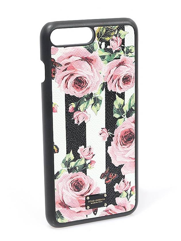 BI2236 AI921 Multi color Calfskin Rose Stripe iPhone 7 8 Plus Phone Case - DOLCE&GABBANA - BALAAN 2