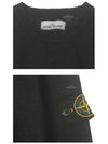 Wappen Patch Crew Neck Cotton Knit Top Black - STONE ISLAND - BALAAN 6