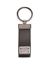 Logo Patch Leather Key Holder Black - DOLCE&GABBANA - BALAAN 1