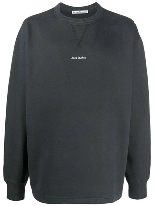 Lettering Logo Sweatshirt Black - ACNE STUDIOS - BALAAN 2