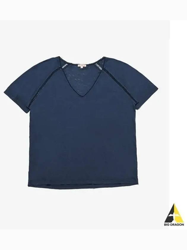 PARIS COLLECTION TEE SHIRT BETTINA INDIGO - BENSIMON - BALAAN 1