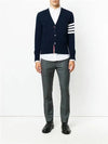 Men's Diagonal Classic Cashmere Cardigan Navy - THOM BROWNE - BALAAN 4