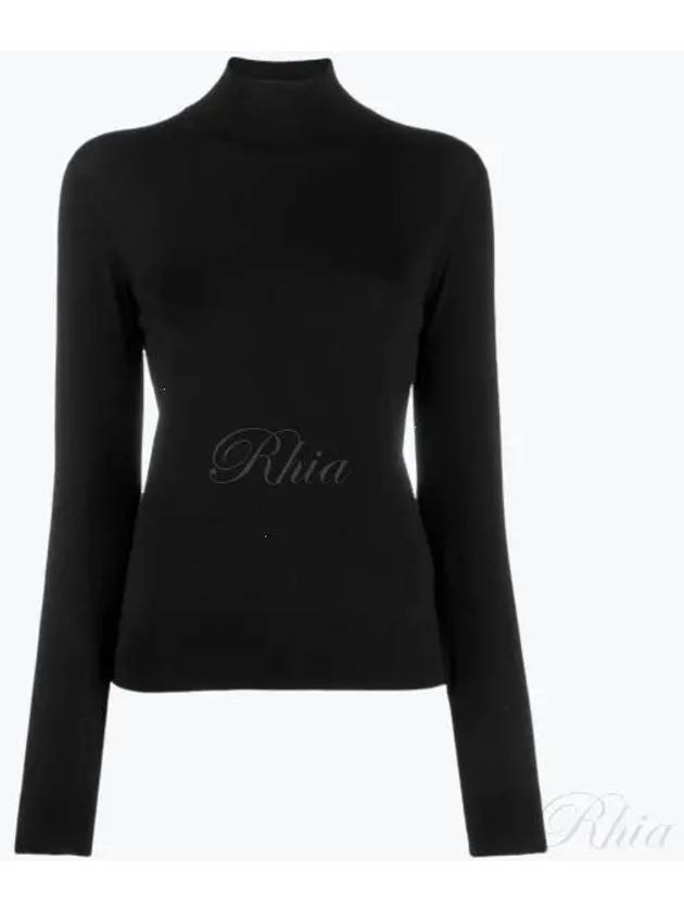 Women's Regal Wool Turtleneck Black - THEORY - BALAAN 2