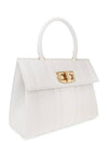 Gancini Hand Cross Bag White - SALVATORE FERRAGAMO - BALAAN 4