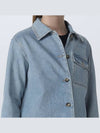 Women's Zenith Denim Jacket Light Blue - A.P.C. - BALAAN.