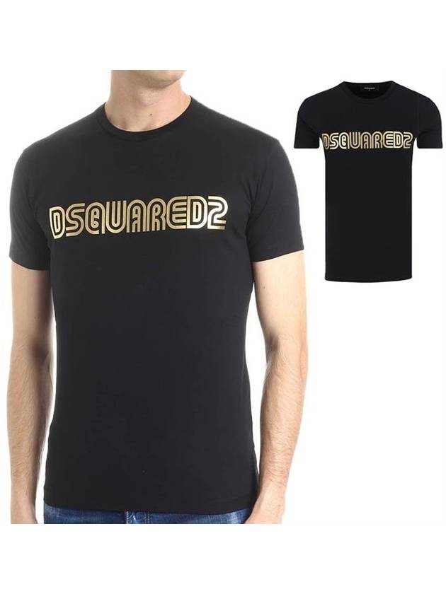 S74GD0412 900 Men's Round Short Sleeve TShirt - DSQUARED2 - BALAAN 1