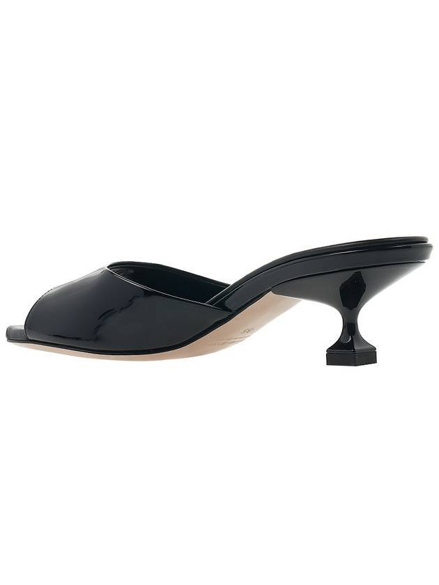 Patent Leather Sandals Hells Black - MIU MIU - BALAAN 4