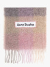 Check Mohair Muffler Fuchsia Lilac Pink - ACNE STUDIOS - BALAAN 3