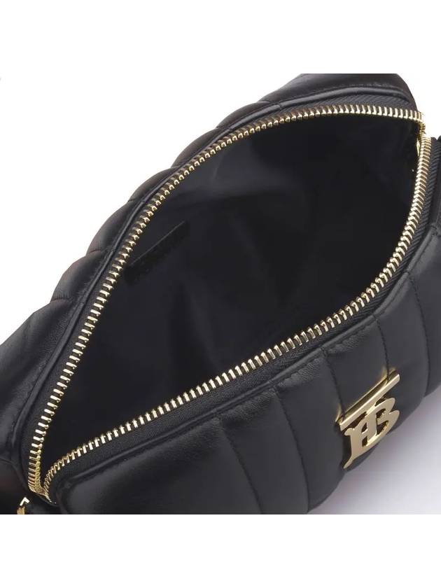 New Barrel Quilted Leather Shoulder Bag Black Gold - BURBERRY - BALAAN 4
