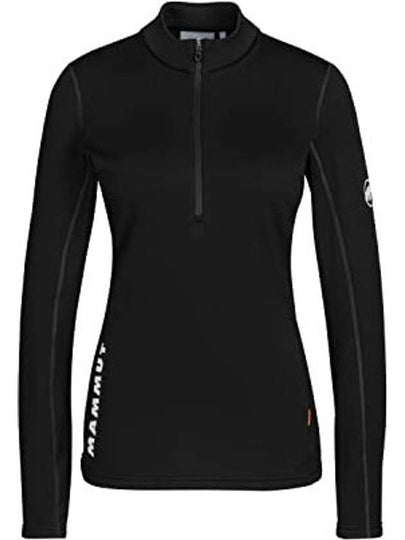 Women's Aenergy ML Half Zip Pull Long Sleeve T-Shirt Black - MAMMUT - BALAAN 2