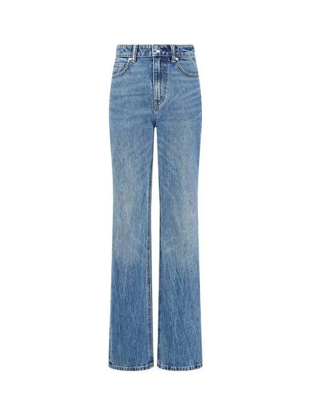 HIGH WAIST SLIM LEG JEANS INDIGO - ALEXANDER WANG - BALAAN 1