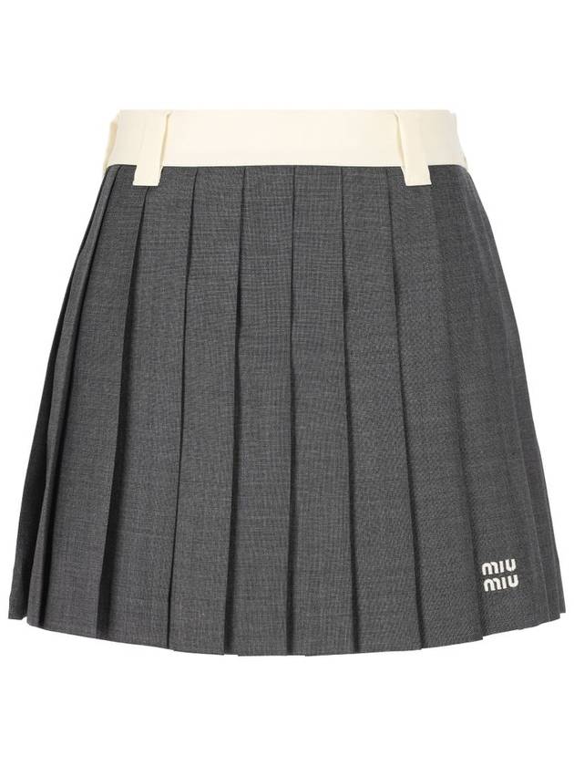 Miu Miu Skirts Grey - MIU MIU - BALAAN 1