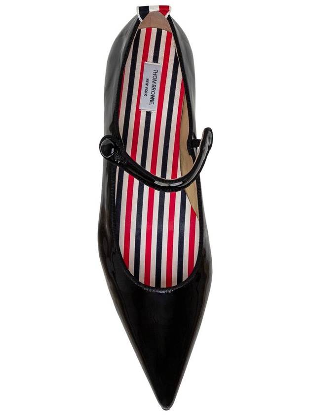 Soft Patent Leather Pointed Thom John Flat Black - THOM BROWNE - BALAAN 5