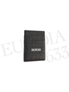 Crocodile Logo Card Wallet Black - BALENCIAGA - BALAAN 4