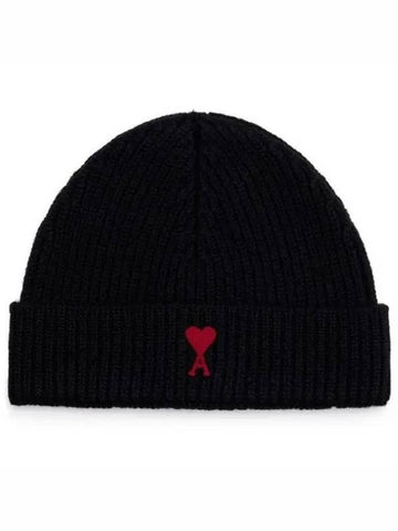 23FW BFUHA106 Small Heart Embroidered Logo Beanie 1007812 - AMI - BALAAN 1