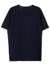 Logo Print Cotton Short Sleeve T-Shirt Navy - CP COMPANY - BALAAN 3