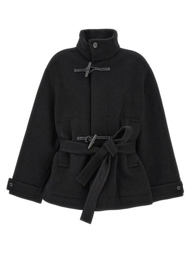 Short Baroque Duffle Coat Black - LEMAIRE - BALAAN 1