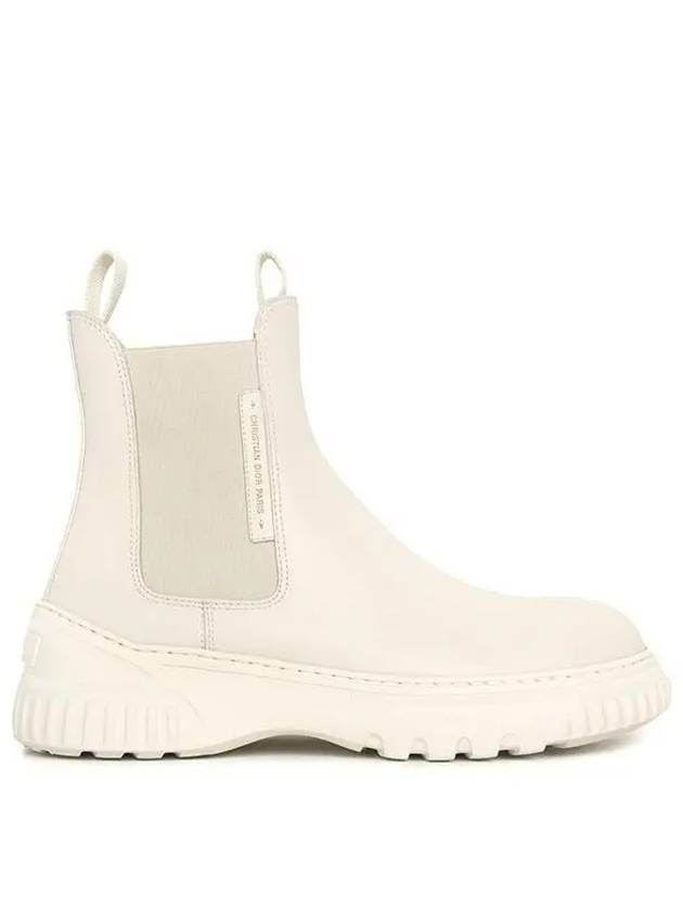 D Racer Calfskin Ankle Chelsea Boots White - DIOR - BALAAN 2