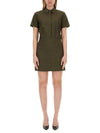 short dress O0203605 F5J Free dark olive - THEORY - BALAAN 3