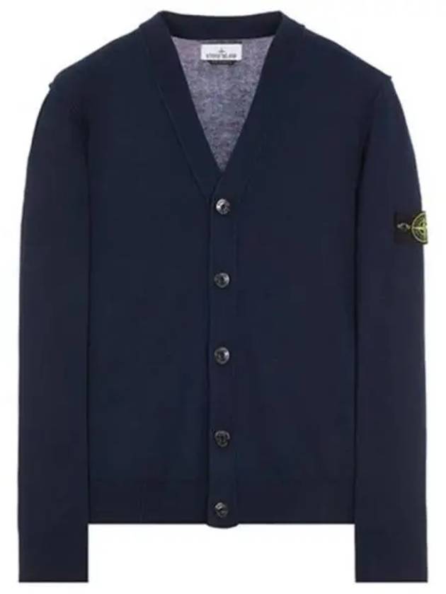 Wapen Patch V neck Cardigan Black Men s Jacket 271884 - STONE ISLAND - BALAAN 1